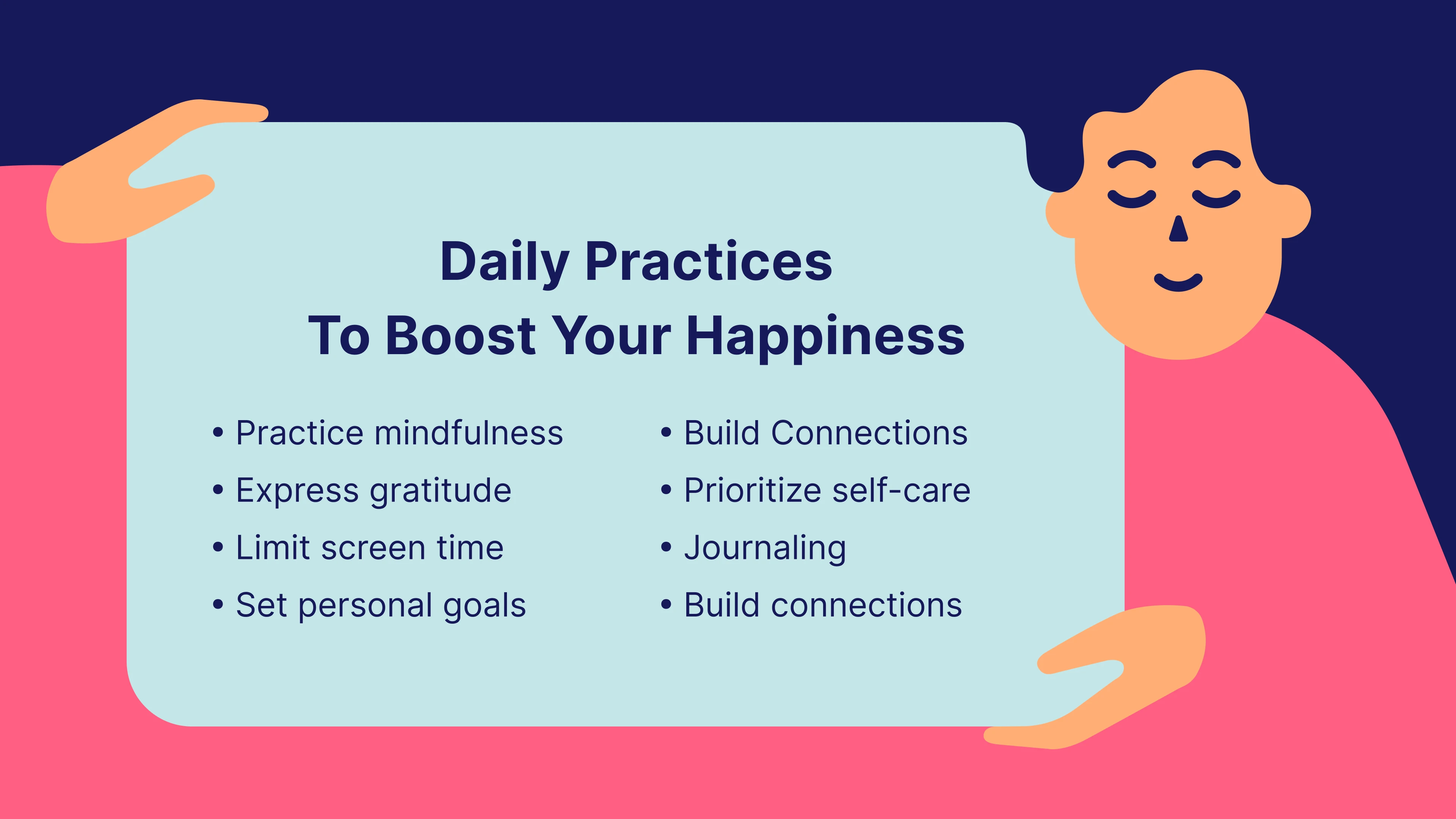 Daily practices to boost your happiness