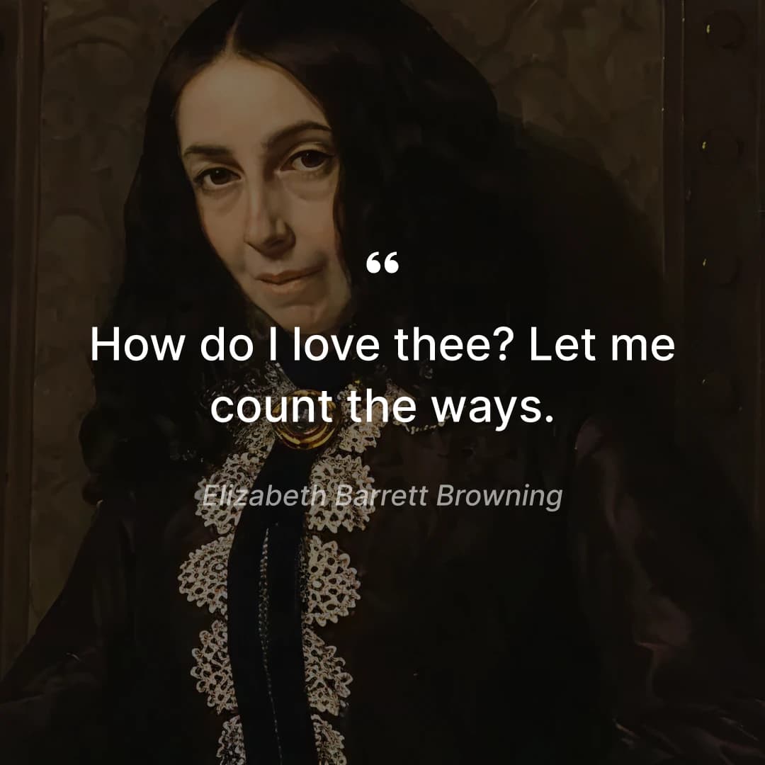 Heart Touching Short Messages Of Love For Him Elizabeth Barrett Browning Quote