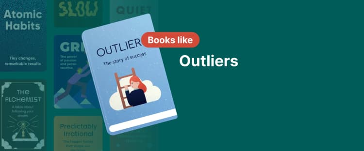 Book cover of Outliers_ The Story of Success by Malcolm Gladwell, symbolizing books related to success and personal growth