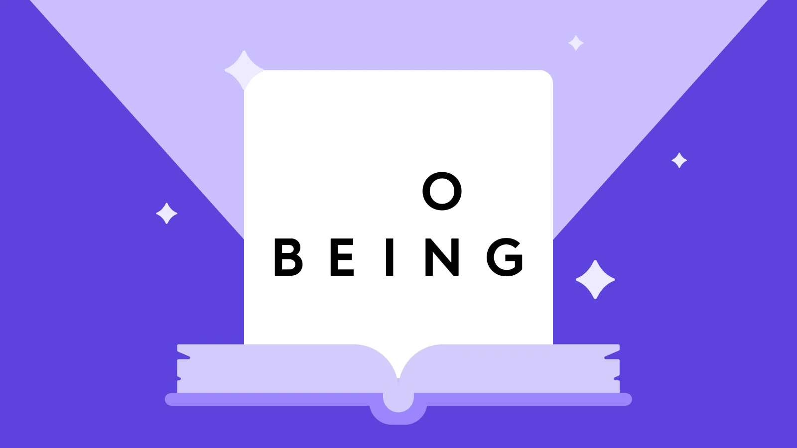 Minimalist black text logo for “On Being” podcast exploring spirituality and god in Podcasts On Religion