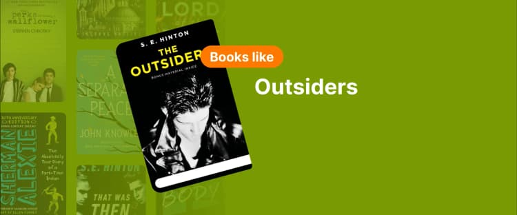 Book cover of The Outsiders by SE Hinton, symbolizing classic YA novels with themes of youth and social struggles