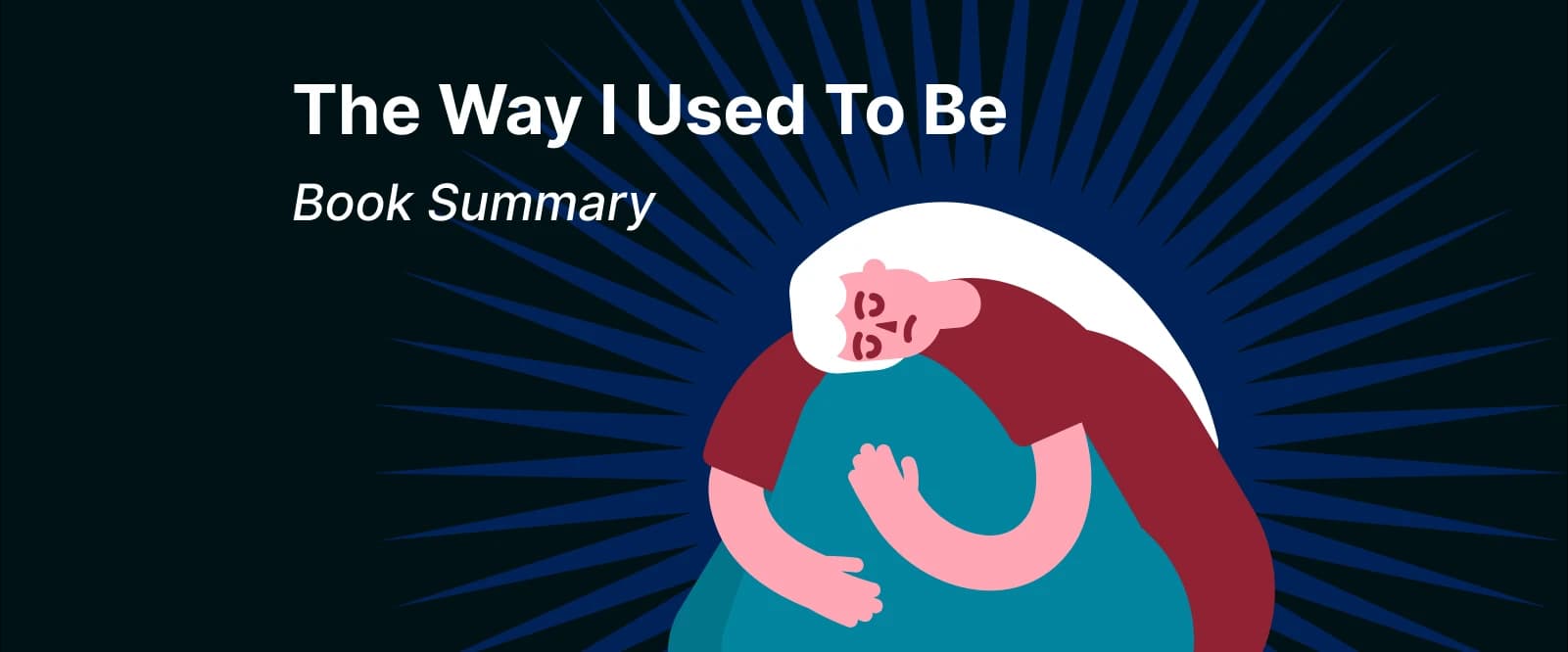 Cartoon woman with a troubled expression, symbolizing Eden from The Way I Used to Be by Amber Smith