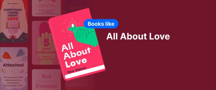 Book cover of All About Love by Bell Hooks with a red heart design, symbolizing books about relationships and emotional growth