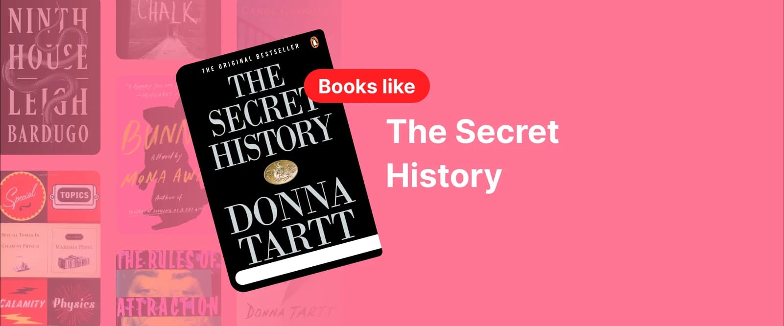 Book cover of The Secret History by Donna Tartt, symbolizing books with dark academia themes and mystery