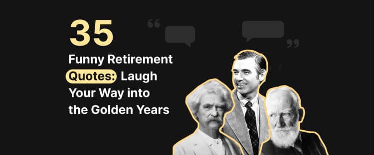 funny retirement quotes Portraits of Mark Twain, George Bernard Shaw, Fred Rogers