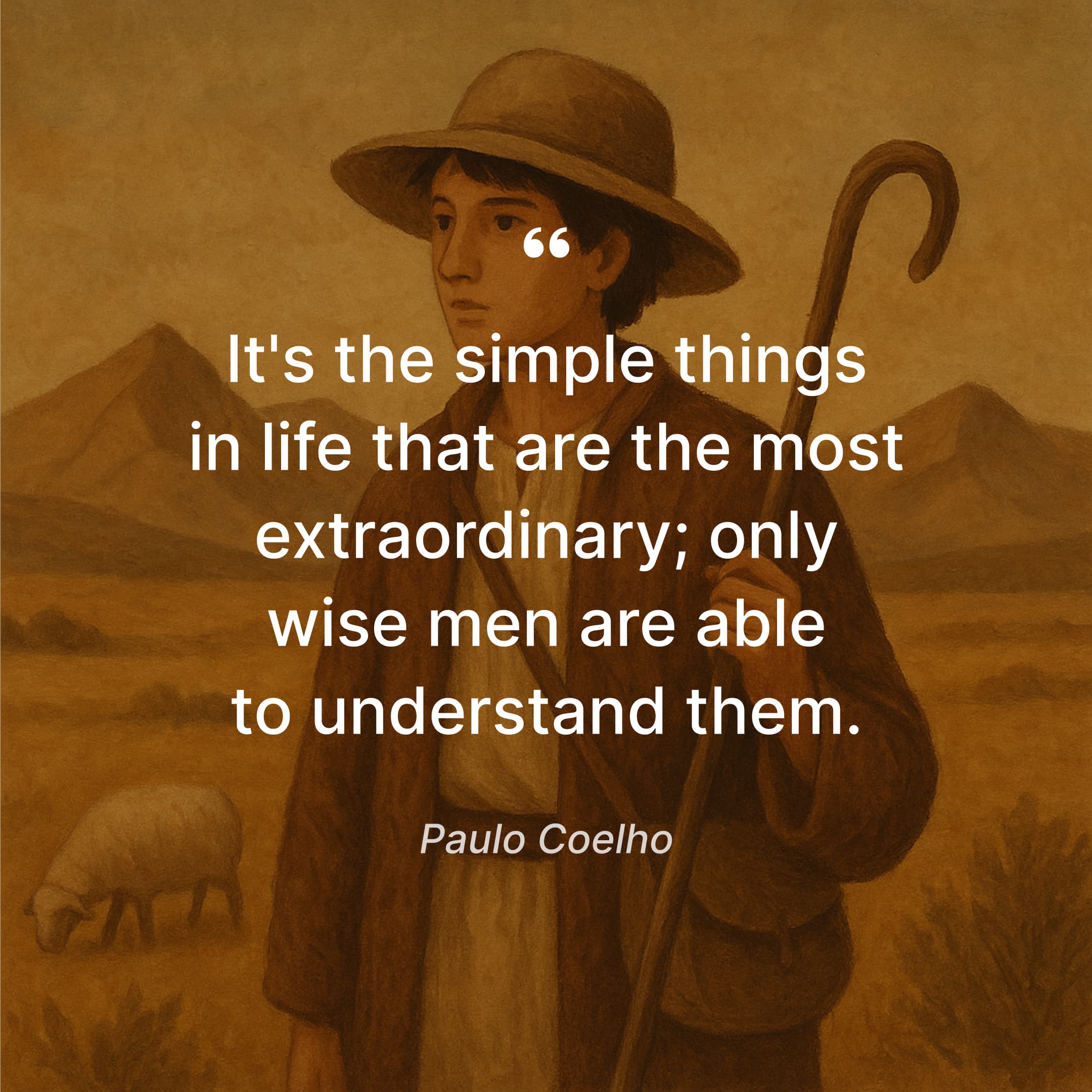 paulo-coelho-wisdom-a-shepherd-boy-in-the-hat-in-the-field