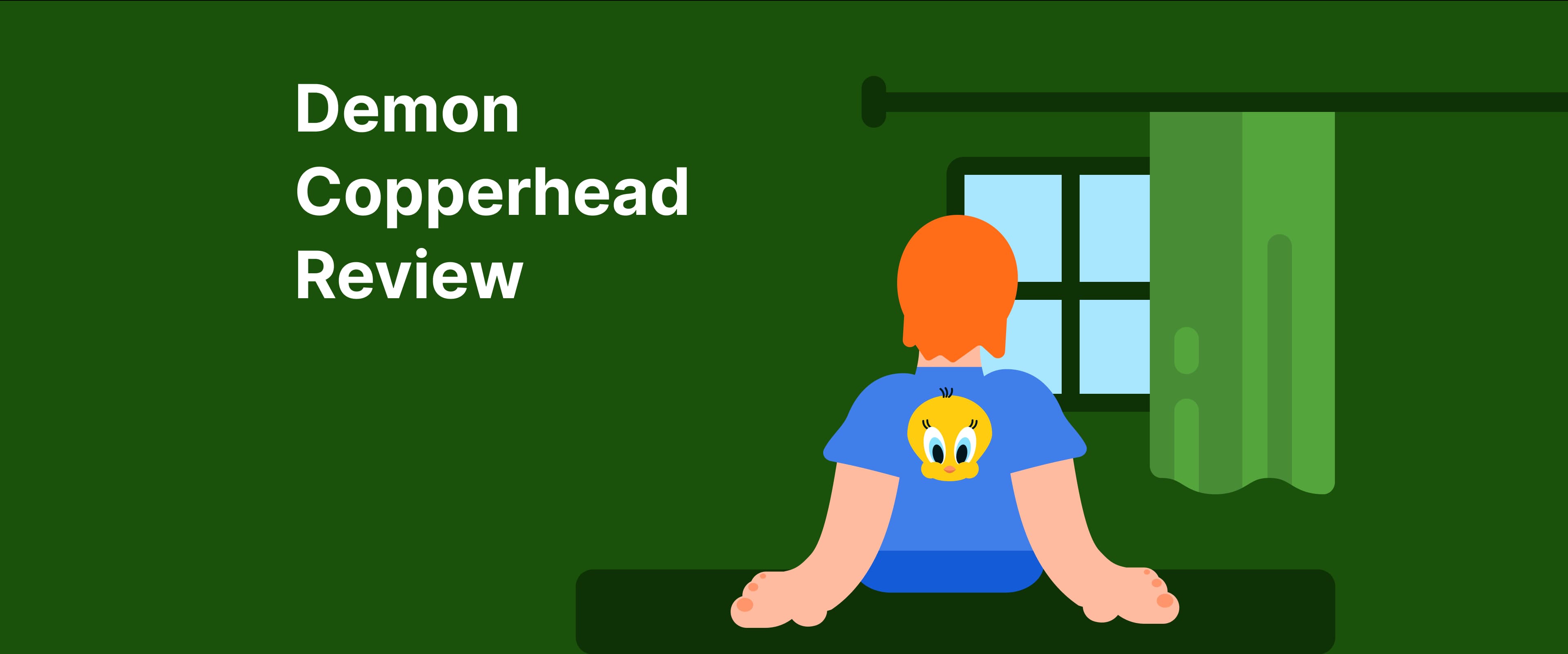 Demon Copperhead Review: Boy in tshirt with tweety sits on the bench in front of the window Demon Copperhead Book Review