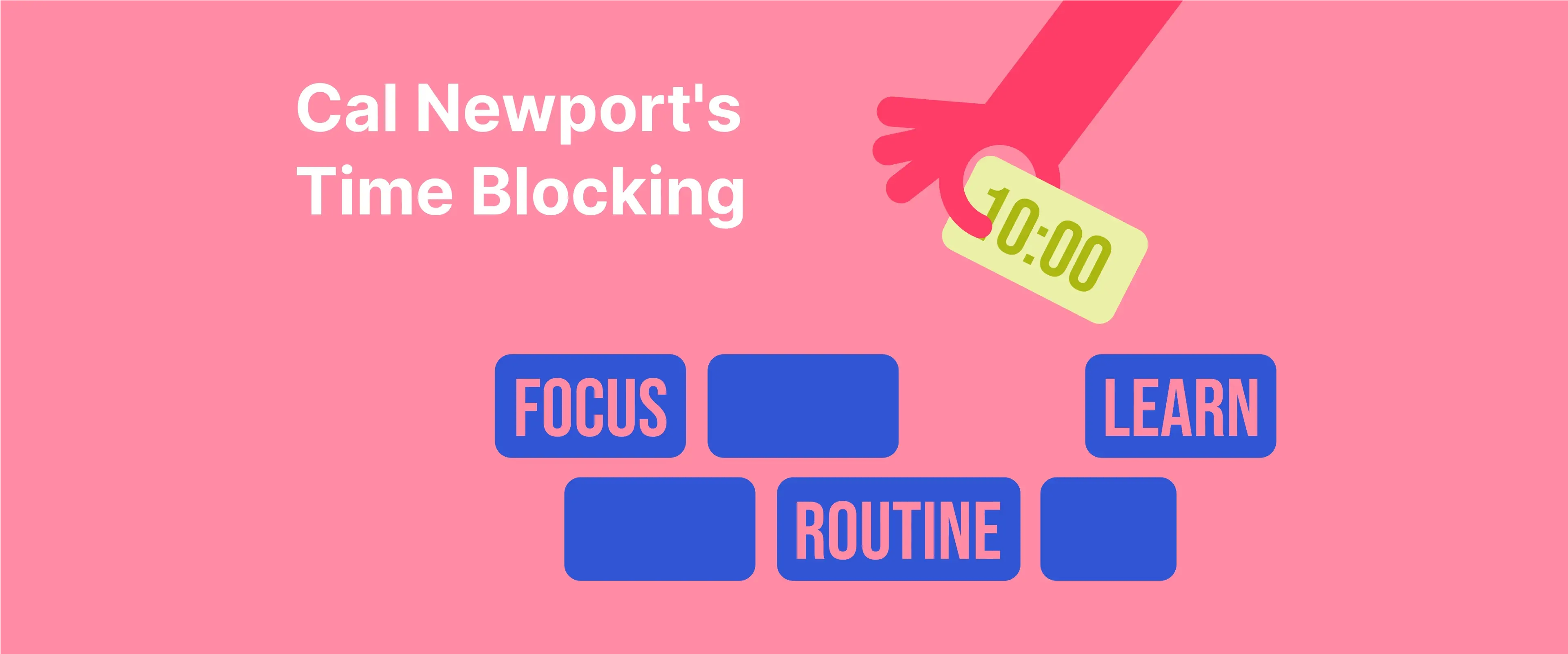 cal newport time blocking: a person is moving time blocks