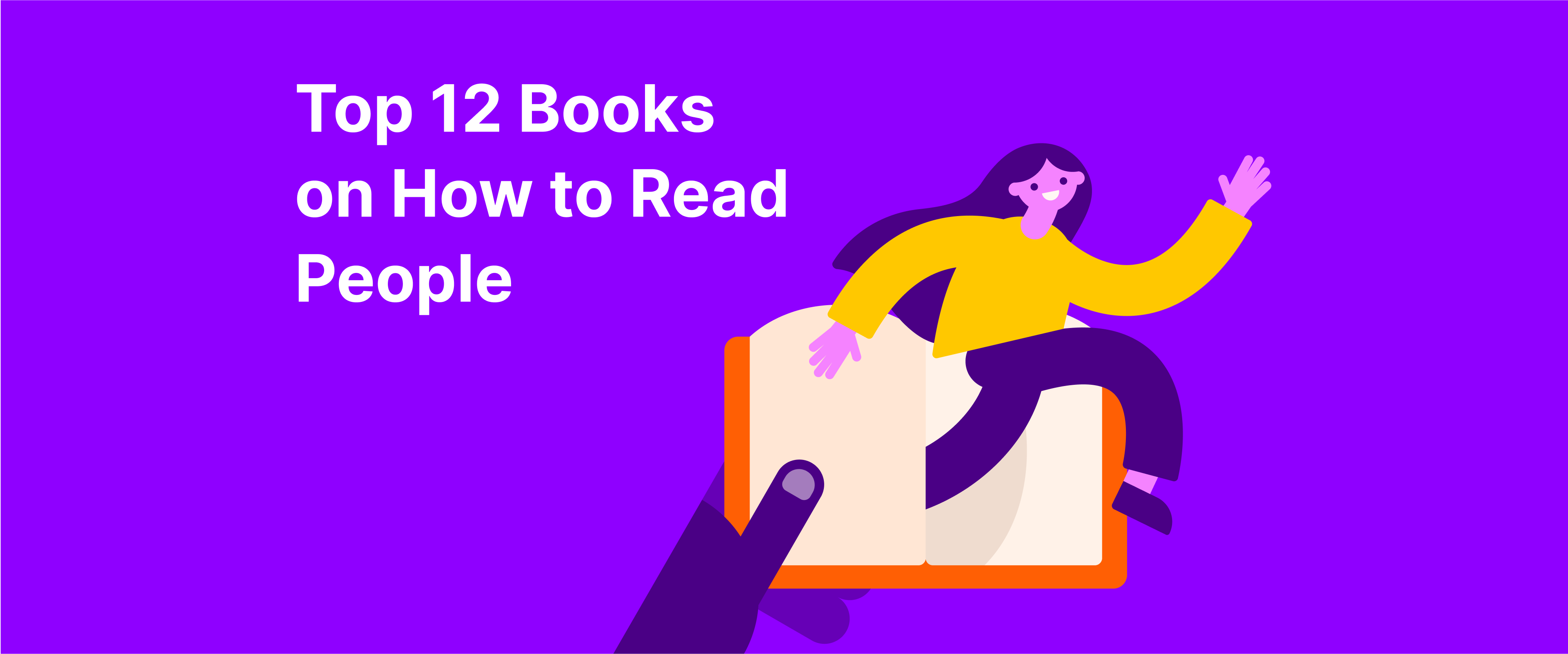 Top 12 books on how to read people a woman jumps up from a book