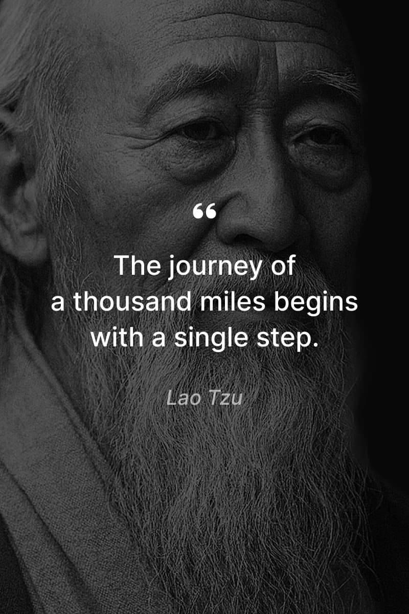 powerful quotes - Grayscale portrait of Lao Tzu