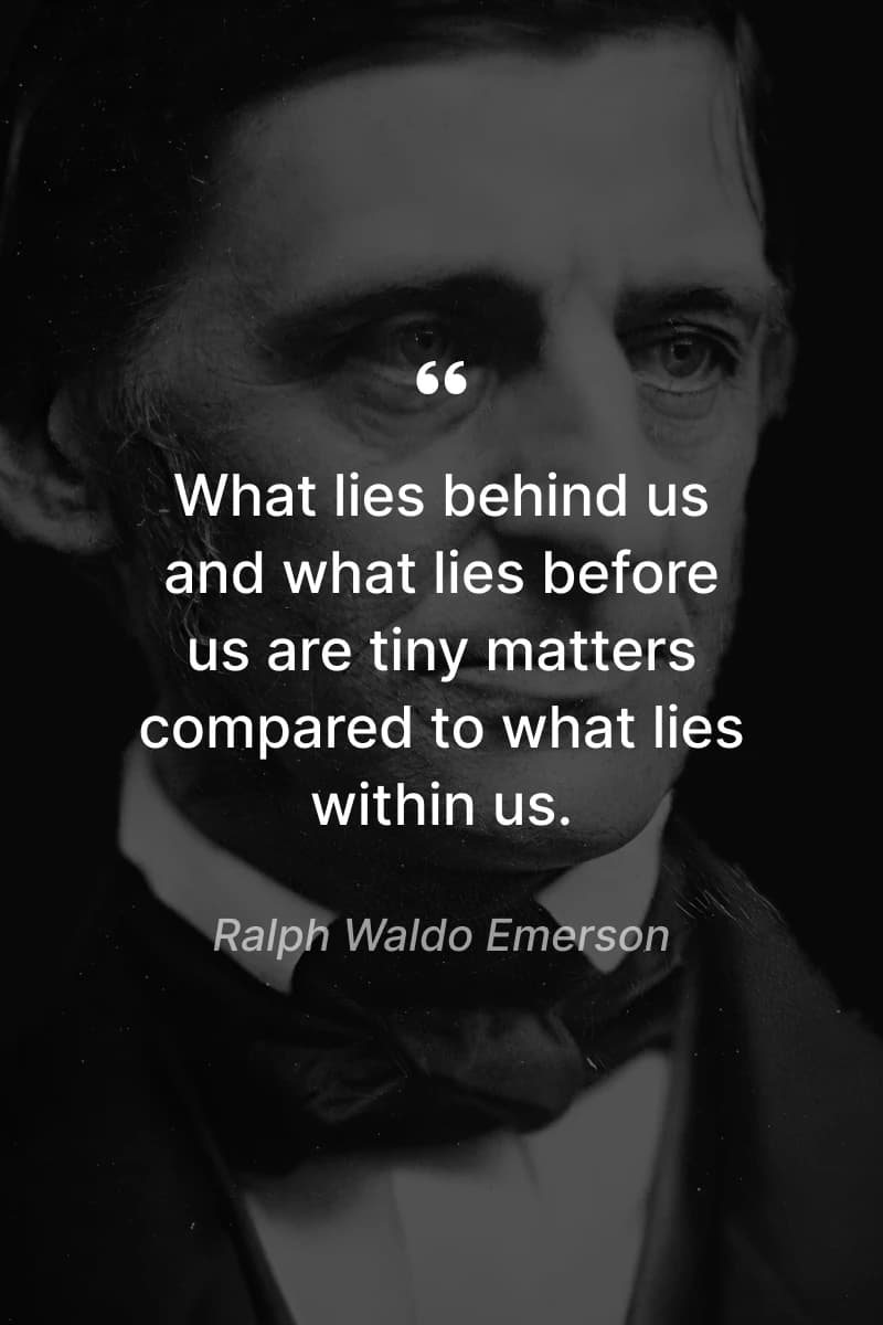 trust the process quotes - Grayscale portrait of Ralph Waldo Emerson
