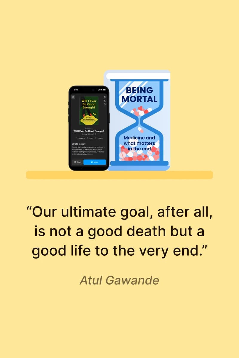 Being mortal Book cover with funny retirement quote