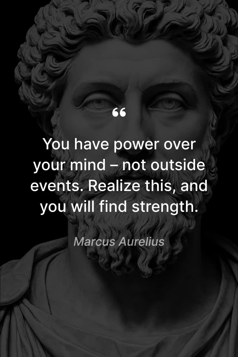 personal development - Black-and-white photo of a Roman marble bust with curly hair and intense gaze