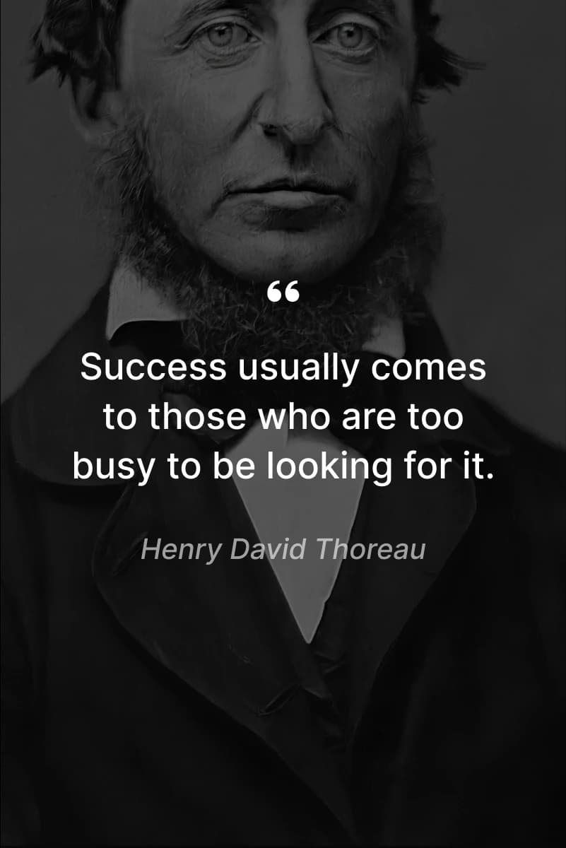 Henry David Thoreau quote achievement quotes