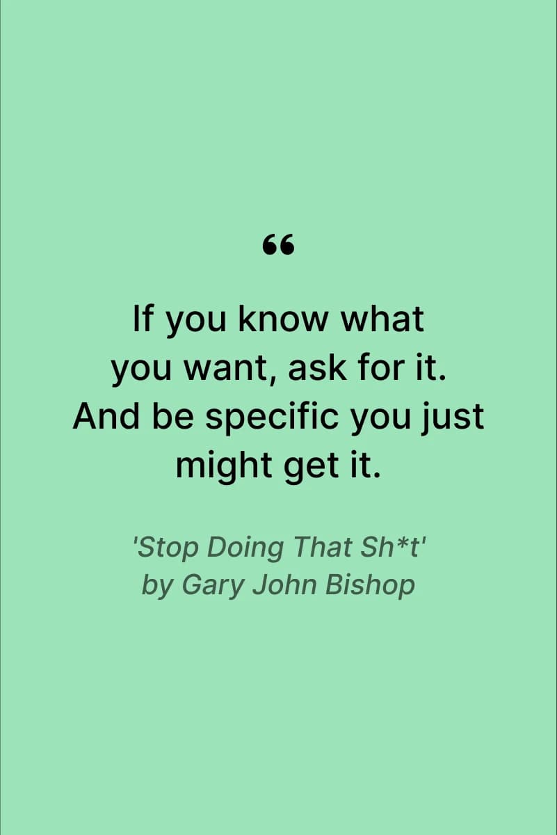 personal growth quotes - Green background with minimal design and small black quote marks in the center